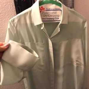 Alexander Wang light mint color Button Up Shirt